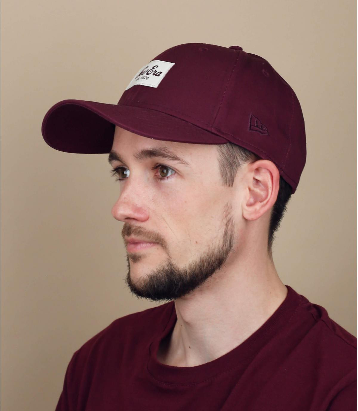 bordeauxrode New Era cap Colour Ess 940 maroon